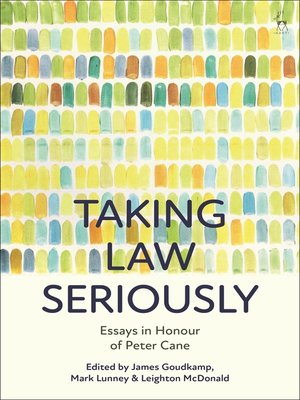 cover image of Taking Law Seriously